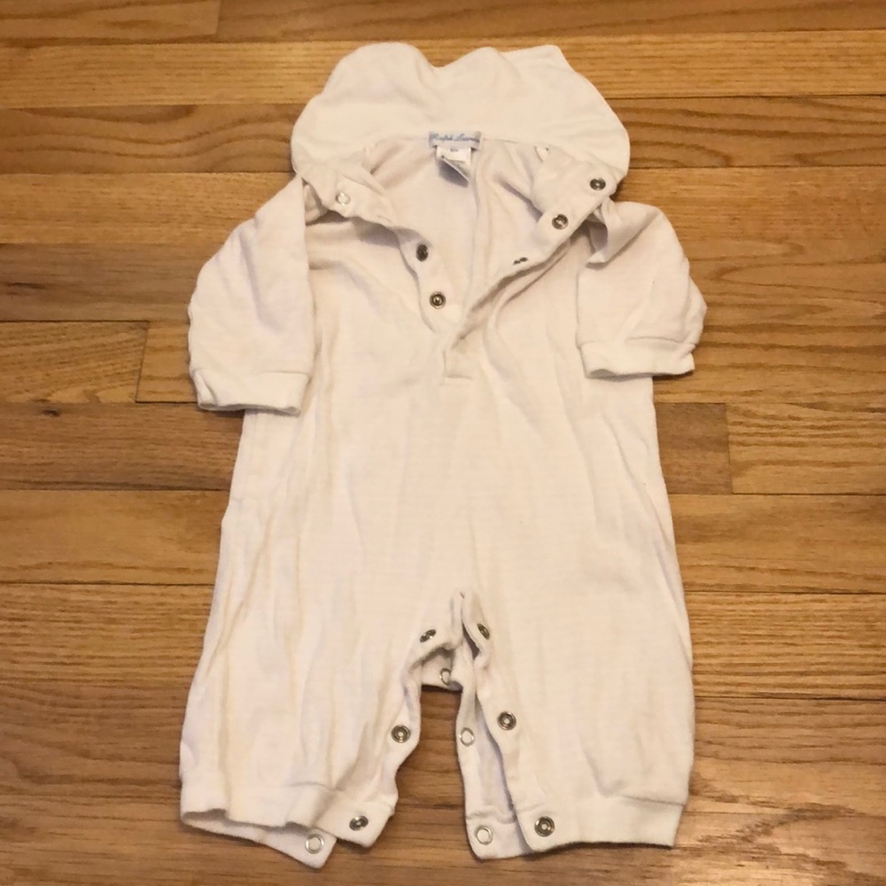 Ralph Lauren 6m long sleeved striped baby onesie with sailor collar